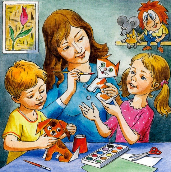 "Совместное рисование" и развитие речи ребенка.